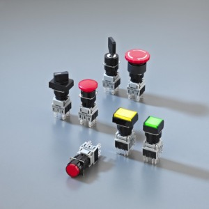 Mehrfach kontakt Quadratischer/runder Druckknopf schalter aus Kunststoff (CE,CCC,ROHS,REECH) - Product Image 1