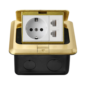 Premio de plancher dissipmule en cuivre a ressort lent double RJ45 reseau de donnees USB chargeur PC phone + alta definizione