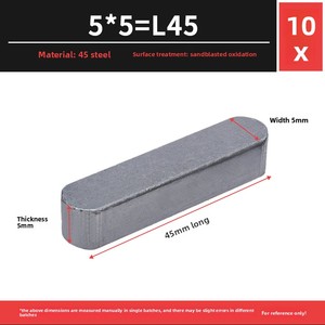45 çelik GB1096 düz anahtar Pin çinko kaplama demir kafa kare anahtar şerit mil Pin ekle Pin konumlandırma kama anahtar şerit kama - Product Image 4
