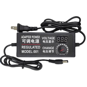 Adjustable 9-24V 3A PC Power <strong>Adapter</strong> <strong>Digital</strong> Display 12W US Speed Control Dimming LED Light Pump Motor 9V 5V <strong>Output</strong> Options - Product Image 2