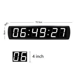 Vendita calda colore personalizzato grande 4 pollici 6 cifre digitale scrivania orologio da parete uso interno telecomando conto alla rovescia conto conto Timer cronometro - Product Image 2