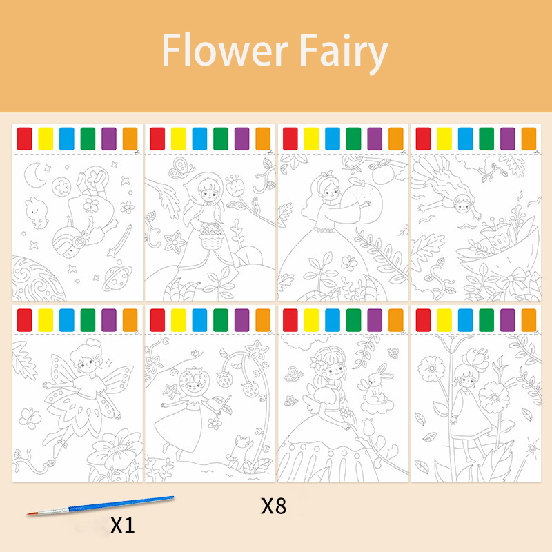 8 pcs Flower Fairy