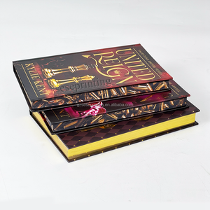 定制高级豪华精装书图片镀金银边故事小说印刷出版 - Product Image 4