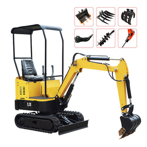 Mini Excavadora hidráulica de marca china, máquina de carga, 2,5 toneladas, 1,2 toneladas, mini excavadora remolcable ATV, mini control hidráulico - Product Image 2