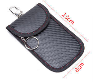 車のキー、携帯電話、カード用のシールドポーチウォレットケースRFIDブロッカー - Product Image 1