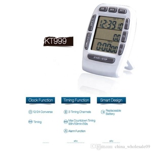 Timer di cottura da cucina multifunzione 3 canali di visualizzazione funzione di conto alla rovescia elettronica dispositivo di conteggio del tempo - Product Image 3