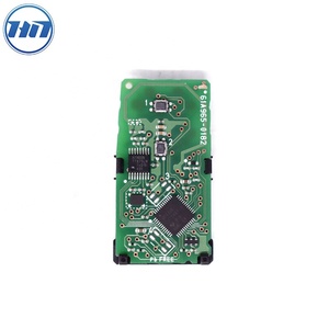 Orijinal anahtarsız araba anahtarı 2 düğmeler fskkeyless 9mhz 8Achip modeli BM1EW PCB numarası 61A965-0182 To-yota Auto oto anahtarı için Fit - Product Image 5