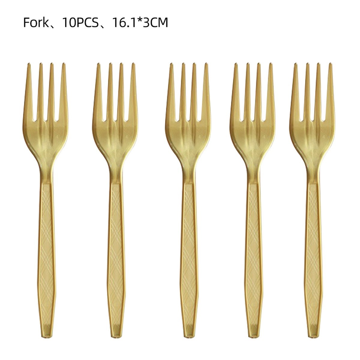 Forchette nere 10 pezzi