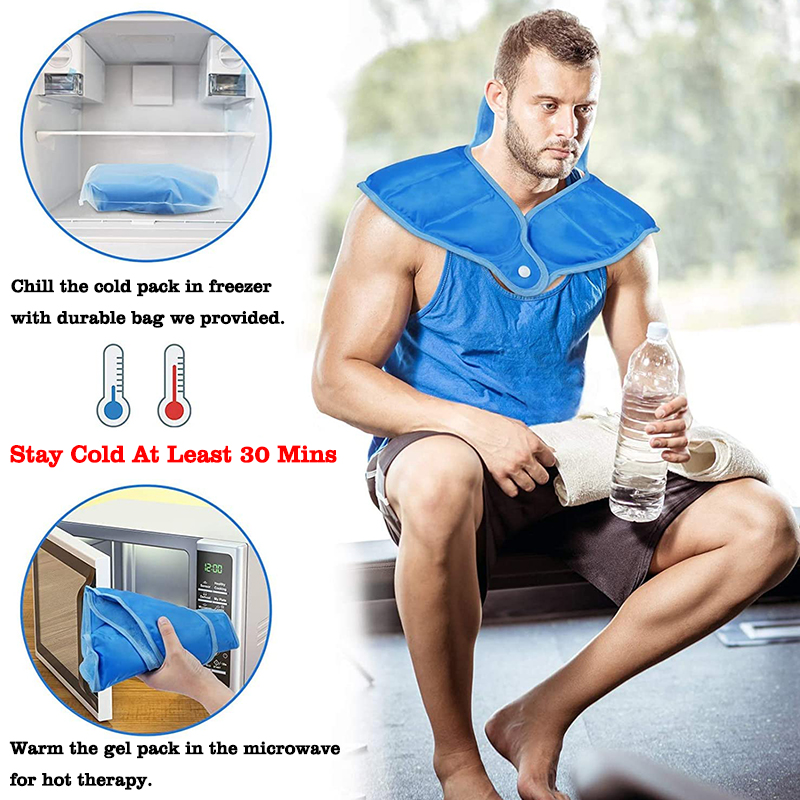eco friendly hot and cold ice packs physical therapy gel shoulder ice pack reusable for injury