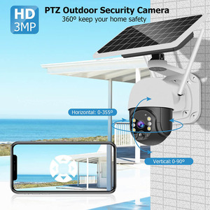 2k低功耗Icsee PIR 4MP无线360 Web Ptz户外4g太阳能Ip Wifi安全摄像机系统闭路电视网络摄像机 - Product Image 2