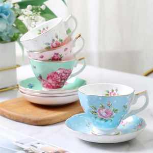 美丽的陶瓷杯骨瓷英国传统风格咖啡杯欧洲茶具 - Product Image 4
