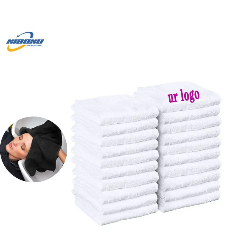 Xiaoxu asciugamani per hotel bianco logo personalizzato biancheria da bagno 100% cotone viso bagno a mano set di asciugamani per hotel