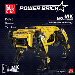 Mould King 15075 amarillo Robot perro juegos de bloques de construcción APP RC programable STEM juguete MOC rompecabezas bloques juguetes regalos de navidad - Product Image 2