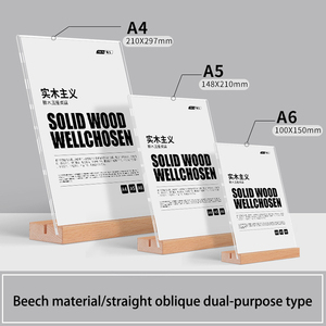 Acrylic rắn gỗ cơ sở giá danh sách hiển thị đứng <span class=keywords><strong>decca</strong></span> trà sữa menu biển quảng cáo Bảng trang trí bảng hình chữ L Vát mặt tiền - Product Image 3