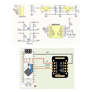 MAX30102 Herzfrequenz sensor modul Puls erkennung Konzentration stest modul für Bluts auer stoffs ensor für STM32 - Product Image 5