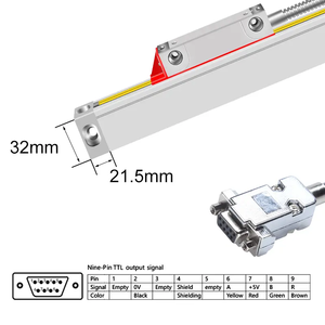 Ditron Dro 1um 5um Resolution 50-3000mm Measuring Length <strong>Scale</strong> <strong>Encoder</strong> Milling Machine Digital Readout 3 Axis with <strong>Linear</strong> <strong>Scale</strong> - Product Image 4