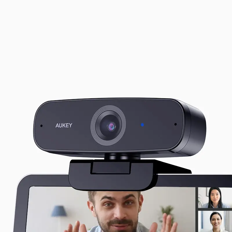 CMOS Sensor 2 Mega Built-in Dual Stereo Microphones Aukey Full HD Computer PC Web Cam Camera 1080P 4K Webcam