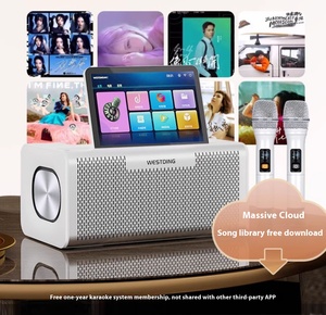 2025 Professional All-in-One Android Karaoke Machine Wireless Microphone Sound-Synchronized Jukebox System for <strong>KTV</strong> - Product Image 5