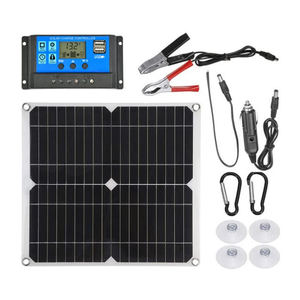 60A/50A/40A/30A/20A/10A Controller per caricabatterie solare 12V 24V Controller per Auto PWM Display LCD 5V Controller di uscita doppia USB - Product Image 3