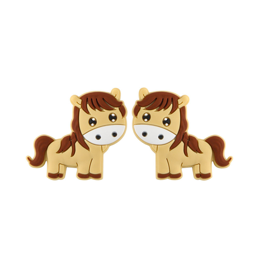 Horse Focal bead Brown SA156
