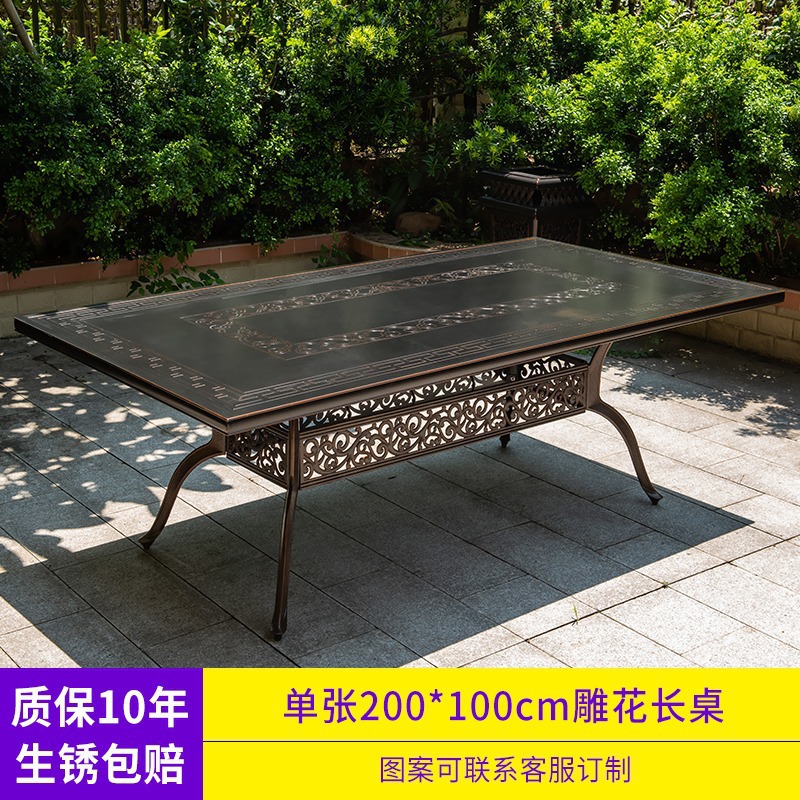 Sola mesa: 200*100cm todo xiangyun mesa larga de aluminio