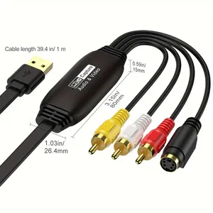 Video <strong>Capture</strong> USB 2.0 <strong>Capture</strong> <strong>Card</strong>, Drive-free AV Signal <strong>Capture</strong> Data Collector ,USB To RCA Cable - Product Image 2