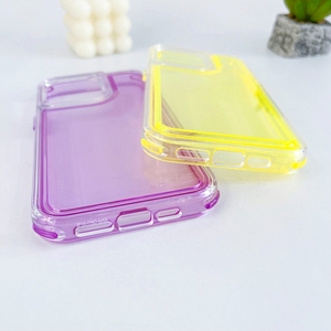 เคสโทรศัพท์มือถือสีสันสดใส TPU ใสป้องกันการกระแทกป้องกันการกระแทกมีสีใส - Product Image 3