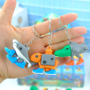 Phim hoạt hình Keychain brainrot ý ánh sáng mặt dây chuyền Vật liệu PVC hộp Mù Phụ Kiện tung tung sahur hộp mù - Product Image 6