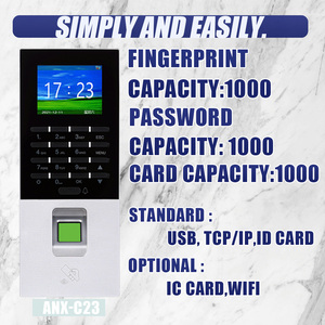 Hệ thống kiểm soát truy cập Thời gian nhận dạng vân tay sinh trắc học có thể tùy chỉnh với kiểm soát truy cập vân tay sinh trắc học - Product Image 4
