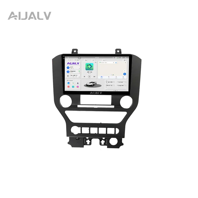 Автомобильный плеер AIJALV для 2015-2020 Mustang 8-ядерный Apro 2K Автомобильный DVD Радио стерео плеер GPS навигационная система