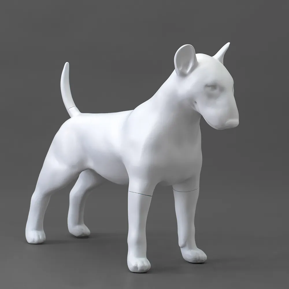 Offre Spéciale Bull Terrier Mannequin Complet En Fiber de verre Pour Animaux De Compagnie Chien Modèle