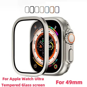 High Alumina Titanium Alloy Frame Tempered Glass for <strong>Apple</strong> Watch Ultra 1 2 Screen Protector for Iwatch 49mm - Product Image 2