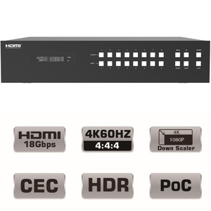 Interruptor de matriz 8x8 4K UHD 18Gbps HDMI HDBaseT con EDID IR bidireccional hasta 150m para sistema de cine en casa - Product Image 5