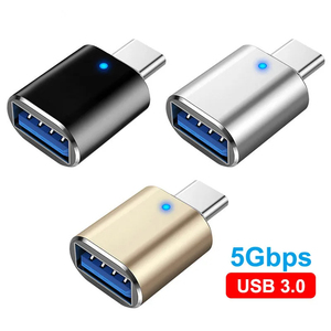 通用串行总线3.0发光二极管OTG适配器微型通用串行总线C型母连接器通用串行总线C型适配器华为三星小米POCO全新 - Product Image 2