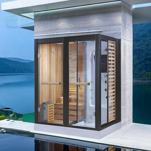 Modern Design Dry/Wet Sauna with Shower and Steam Room, Featuring <strong>Advanced</strong> Back Massage <strong>System</strong> - Product Image 2