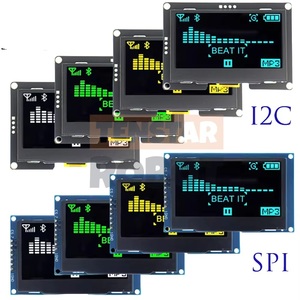 2,4 "2,42 Zoll 128x64 OLED LCD-Anzeige modul SSD1309 12864 4-polige serielle IIC I2C SPI-Schnitts telle