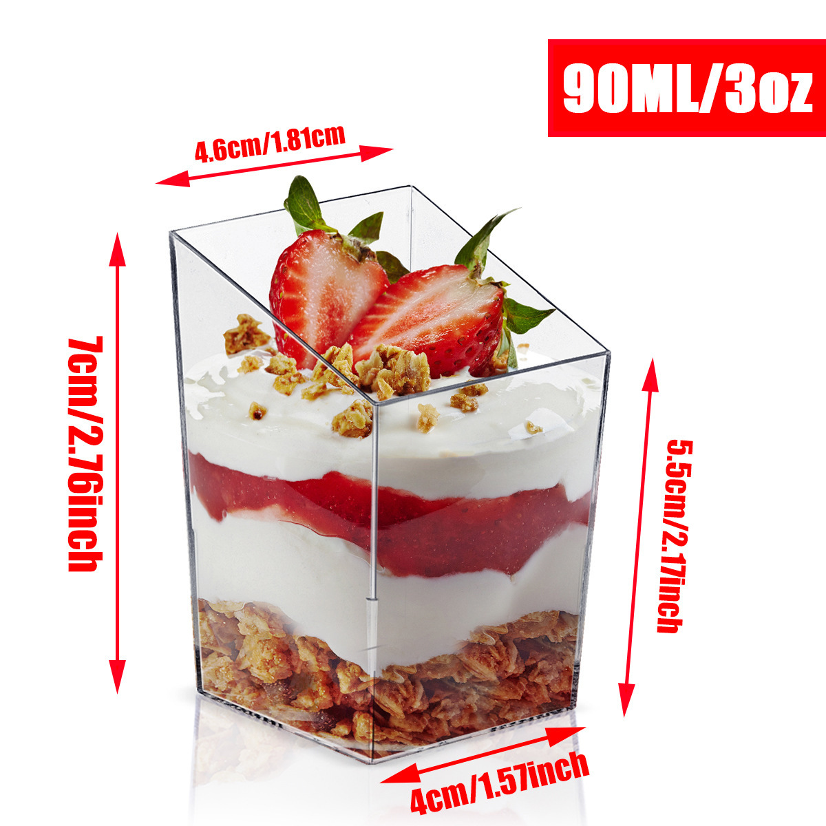 Vaso inclinado 90ml