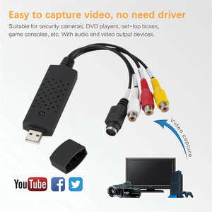 USB音频视频采集卡适配器，带USB电缆USB 2.0至RCA视频采集转换器，用于电视DVD VHS采集设备 - Product Image 5