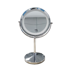 360度旋转双面发光二极管发光化妆台镜子7X放大化妆镜化妆工具 - Product Image 1