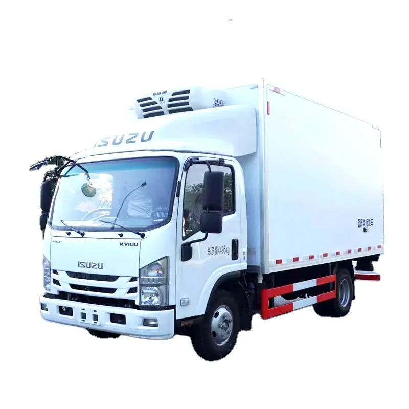 Caminhão refrigerado ISUZUU KV100 4*2 LHD ou RHD 2 toneladas congelador de vendas