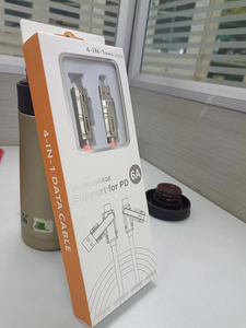 สายชาร์จเร็ว PD 2 IN 2 USB สายดาต้าแบบยืดหดได้พกพาสายชาร์จไมโคร USB Type C แบบ4 in 1 - Product Image 5