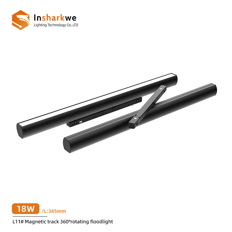 Magnetic track 360°rotating floodlight 18W