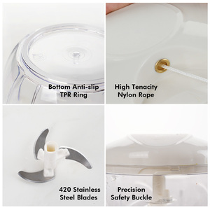 Máy xay thực phẩm cầm tay, máy xay rau củ bằng dây kéo, máy xay đa năng dùng dây kéo - Product Image 3