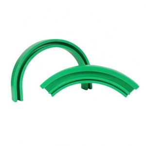 Transportador de cadena de plástico resistente al calor OEM lateral de nailon Uhmwpe Uhmw Pe ranura anillo Circular arco redondo curvo carril de guía lineal