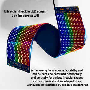 Ultra-sottile Full-Color RGB LED schermo pubblicitario moduli Display morbido flessibile con per il controllo di APP Bluetooth IP65 classificato 10W - Product Image 5