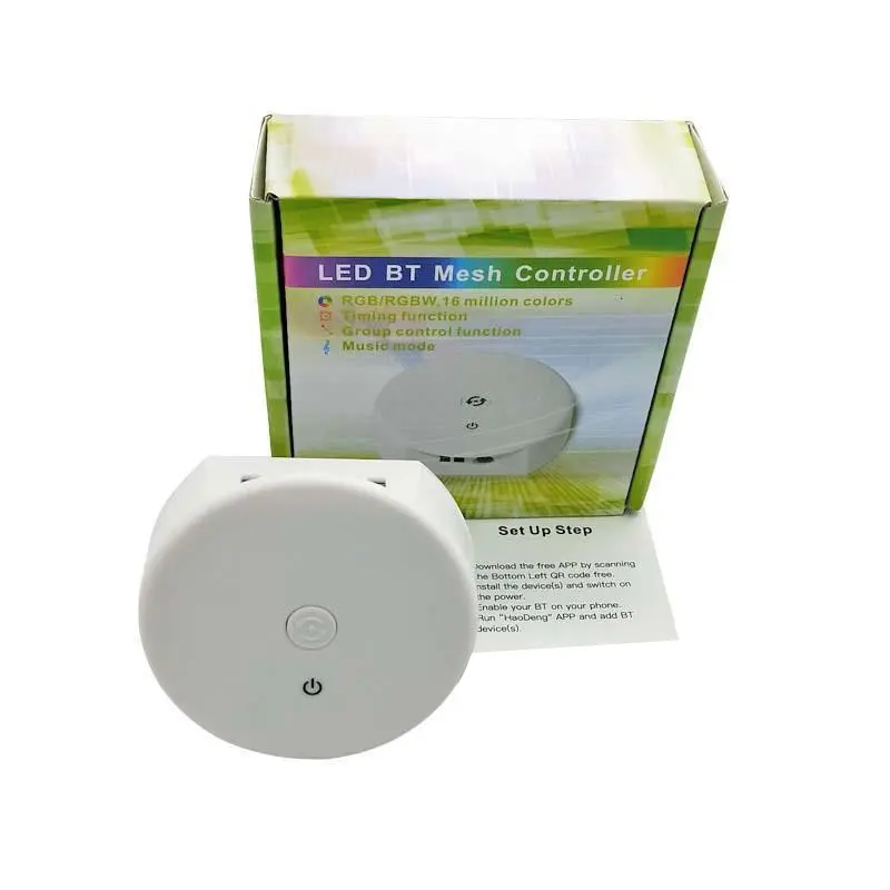 Tira de luz de led rgbw, cor completa, controle de toque de ufo, controle com regulação do fluxo luminoso, aplicativo inteligente de longa distância, controle de música em fundo