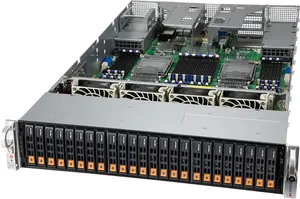 Bastidor de almacenamiento para servidores Supermicro 2U, sistema de 4 zócalos con 48 DIMM y 24 bahías de unidad NVMe/SAS/SATA, 1 unidad, 1 unidad - Product Image 3