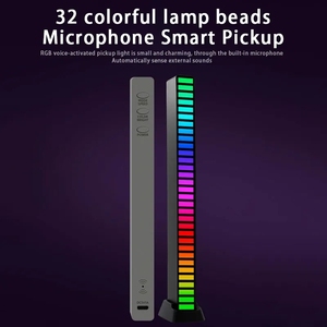 RGB lamba LED pikap ışık ses kontrol lambası ortam ışığı akıllı APP kontrol müzik ritim için oyun masaüstü ışık - Product Image 5