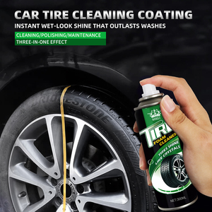 निजी लेबल टायर चमक तरल स्प्रे सफाई जंग हटाने वाली कार पहिया रिम स्प्रे ब्रेक क्लीनर स्प्रे टायर क्लीनर - Product Image 2