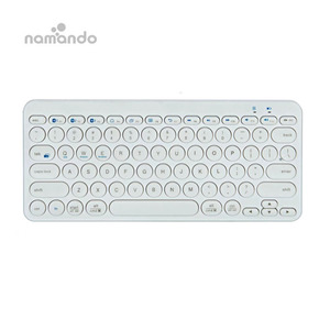 Wireless <strong>Keyboard</strong> 2.4GHz Portable Colorful <strong>Computer</strong> <strong>Keyboards</strong> Wireless Mini Compact Retro Typewriter Round Keycaps <strong>Keyboard</strong> - Product Image 4